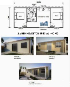 2 Bedroom 60m2 Design 2