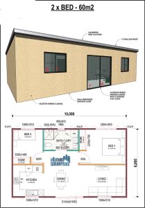 2 Bedroom 60m2 Design